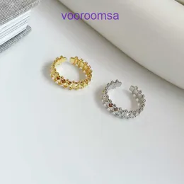 Designer de jóias Carter anéis clássicos para mulheres e homens Kasite versão coreana S925 prata esterlina elegante elegante anel de unha de salgueiro com caixa original