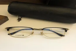 Hervorragende CH5170 Retrovintage Artfan Halbrand-Unisex-Brille, leichtes BTitanium-Gestell 5220148 mm für Korrektionsbrillen fulls2458576