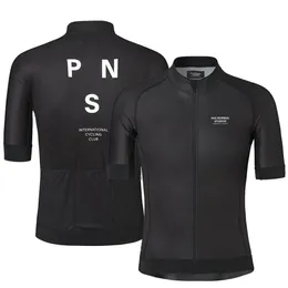 2019 Pro Team PNS夏サイクリングジャージーメン用半袖クイックドライ自転車MTBバイクトップ衣類服を着るシリコンノンスリップ2174