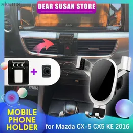 Soportes para teléfono celular Soporte para teléfono móvil para automóvil para MazdaCX-5 CX5 KE 2016 GPS Air Vent Clip Bandeja Soporte Soporte Etiqueta Parte Accesorio YQ240110