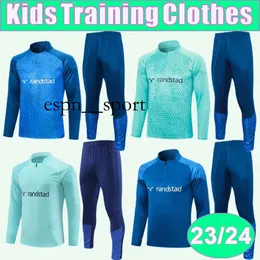 ESPNSPORT 23 24 Alexis Guendouzi Kids Training Wear Wear Jacket Soccer Jerseys Clauss Vitinha Harit Veretout Mbemba Gueyeフットボールシャツのユニフォーム