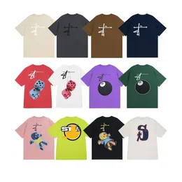 Tasarımcı Erkek Tişörtlü Erkek Basılı Mektup Tişört Moda Sokak Trend İşaretleri Erkekler İçin Kadın Gömlek Pamuklar Üstleri Adam Sırgalı Lüks Trend Marka A139