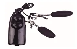 Vibrateur de Massage électrique pince à mamelon femelle Double saut oeufs secouer pour stimuler le vibrateur de Massage de la poitrine Sex Toys5316821