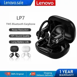 Earphones Original Lenovo LP7 Headphones Wireless Bluetooth Earphones Waterproof Headsets Reduce Noise HiFi Music Earbuds Life With MIC