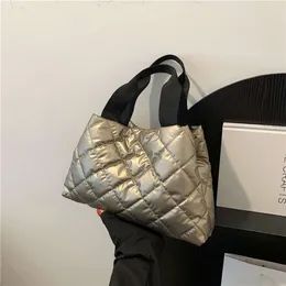 Feng liang mian fu bao linha bordada ling ge espaço algodão bolha bolsa feminina casual e elegante bolsa de um ombro