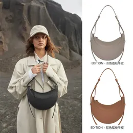 Kadın Numero Dix Half Moon debriyaj Çantaları Lüks Omuz Tapa Tasarımcı Çantalar Moda Erkek Cyme Cross Vücut Satchel Çantalar Leydi Pürüzsüz Gerçek Deri Çanta Akşam Çantası