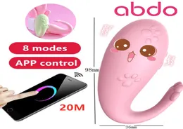 Abdo App Remote Control Silikon Monster Pub Vibrator Bluetooth Wireless Gspot Masaż 8 częstotliwości dla dorosłych zabawki seksualne dla kobiet L9871838