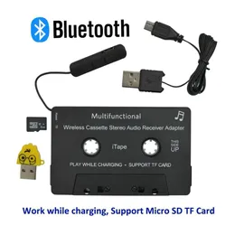 Connettori Il più recente adattatore per cassette Bluetooth iTape CSR V4.0 + EDR wireless funziona durante la ricarica del ricevitore audio stereo per il lettore della piattaforma per auto