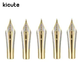 Kicute 5 pzpack Iraurita Foutain Pen Pennino Oro 05mm Pennino Medio Pennino di Ricambio Business Fountain Pen8534935