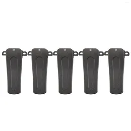 Bowls 5pcs حزام حزام مقطع لـ H777 Model Baofeng Radio BF-666S BF-777S BF-888S 666S 777S 888S Walkie Talkie Clamps Black