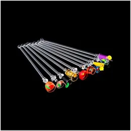 Drinking Straws 500Pcs 23Cm Cute Cocktail Drink Mixer Bar Puddler Muddler Stirring Mixing Sticks Ladle Stirrer Swizzle Tool Drop Del Dhh6E