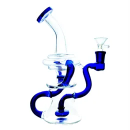 Heady Glass Bongs Hookah/Oil Bong Recycler Glass Bong Glass Smoking Pipe Pipe Pipe 14mm Bong