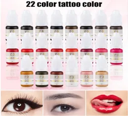 Tintas de sobrancelha para maquiagem semi-permanente, linha de olhos para lábios, pigmento de microblading, tatuagem color5331829