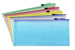 Waterproof Fiber Mesh File Folder Bag Document Pouch Office School Staff Students Stationery Book Pencil Pen Case Bag4624026