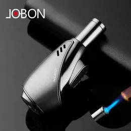 Jobon Metal Windproof Airbrush Lighter Refillable Butane No Gas Cigar Lighter Men's Tänds Gadget Without Box