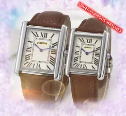 Modische Damen-Herrenuhren, Topform, quadratisch, römische Uhr, Designeruhr, Quarzwerk, Zifferblatt, hochwertiger Edelstahl, Roségold, Silber, Saphirglas, Armbanduhr