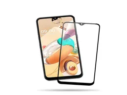 Protetores de tela para LG ARISTO5 K31 Samsung Galaxy A21 A11 cola de borda completa Vidro temperado com pacotes de papel8727465