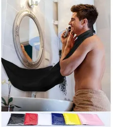 New Male Beard Bib Shaving Apron Care Clean Shaving Kits Hair Adult Bibs Shaver Holder Bathroom Organizer Gift for Man8229673