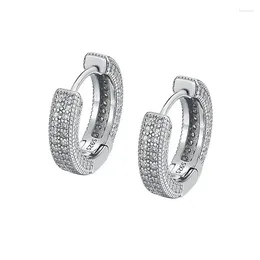 Orecchini a lobo Glp-230411 Lefei Moda classica Trendy Lusso Moissanite Cerchio pieno di diamanti per fascino Donna Argento S925 Gioielli Regali