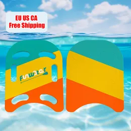 Funwater Yüzme Kickboard, 14 "/18" Slip olmayan kenarları ve 6 entegre delik kulplu, hafif EVA tahtası, yetişkin ve çocuk için uygun