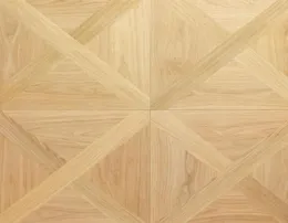 Pavimento in legno personalizzato di quercia bianca, pavimento in legno ingegnerizzato, Versailles, progettato con ali poligonali decorative birmane, betulla in noce nera8939858