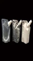 50ml levante-se pacote bebendo saco transparente branco doypack bico bolsa sacos para bebidas leite qw87683722137