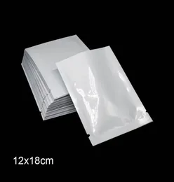 12x18cm ısı sızdırmazlık açık üst mylar folyo torbalar Toplu gıda depolama alüminyum folyo vakum paketleme torbası kurutulmuş meyve çiçek paketi pouche9328625