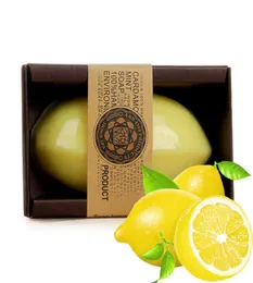 100 Handgjorda naturliga eteriska olja Lemon Handgjorda tvål Face Care Whitening Oljekontroll Ansiktrengöring Tvålning Skinvård NEW6127464