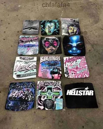 メンズTシャツHellstar Y2K Tシャツ女性ハラジュクゴシックヒップホップ抽象グラフィック印刷Tシャツ新しい特大トップスT230831 37SN