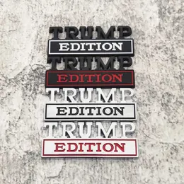 3D Metal Trump Edition Edition Emblem Car Car Body Trunk Fender Window Sticker ملصقات لإكسسوارات الديكور التلقائي العالمي