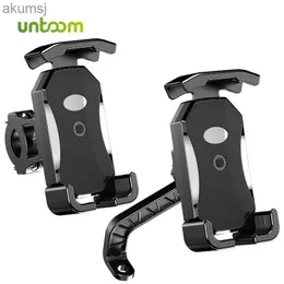 Cell Phone Mounts Holders Untoom Bike Phone Holder Stand Bicycle Scooter Mobile Phone Mount GPS Support Motorcycle Rearview Mirror Cellphone Bracket YQ240110