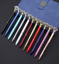 التصميم الإبداعي Queen039S SCEPTER BALL PEN DAIMOND CRYSTAL GEM BALLOINT PEN COLATED OFFICE CROGETY STANTERAY CASE METAL BALLP1449504