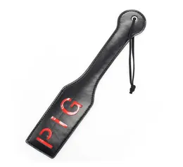 QuotPigquot Inspiriss Leather Bondage Paddle Spanking Slapper Whip Adult Restraint T895608033