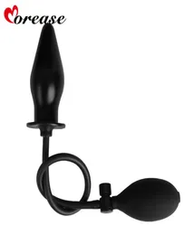 Morease New Butt Plugs Gonfiabile Anal Plug Perline Forniture intumescenti Massaggiatore espandibile Giocattolo del sesso anale Prodotti del sesso per adulti C1811279536655