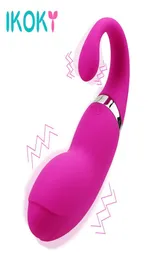 IKOKY 20 Geschwindigkeit Gspot Vibrator Delphin Form Vibro-ei Klitoris Stimulator Vaginal Massager Sex Spielzeug Für Frau USB Lade S18066656