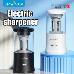 Tenwin Electric Automatic Pencil Sharpener Heavy Dupity USB 기계를위한 USB 기계식 정지실 사무실 주택 공급 240109