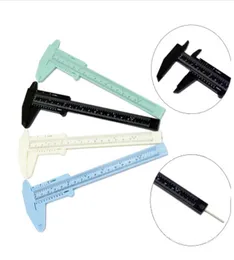 Plastik Vernier Caliper Gauge Mikrometre 0150mm Mini Öğrenci Cetvel Standart ABS Doğru Ölçüm Araçları2898976