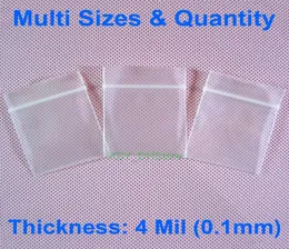 Multi formati Quantità 4 mil di spessore Mini piccoli sacchetti con cerniera in poliestere pollici 1 quota 15 quotazione x 12 quotazione 2 quote Conservazione in plastica 6404349