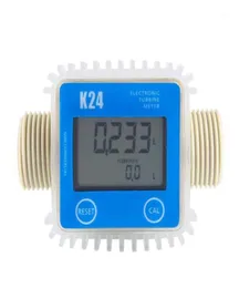 1 PCS K24 LCD Turbin Digital bränsleflödesmätare som används allmänt för kemikalier Water14299438