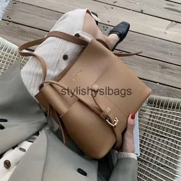 Shoulder Bags casaul buckets bag for women designer shoulder bags luxury soft pu leather crossbody bag large capacity tote ladies big pursesstylishyslbags