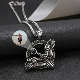 Collane personalizzate Proiezione fotografica personalizzata Collana in acciaio inossidabile Collana da uomo Gioielli per coppie Regalo commemorativo per fidanzato