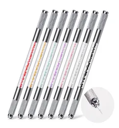 TP002 Neues Tattooing Stift Microblading Stift Tattoo Maschine Permanent Make -up Augenbrauen Tattoo Handbuch Schaltnadel Blade Slot Gift3340186