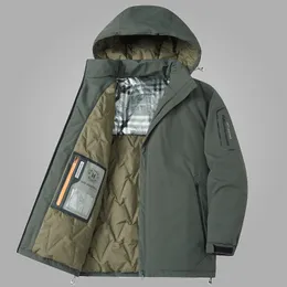 Männer Mit Kapuze Dicke Warme Lässige Parkas Mäntel Mann Mantel Winddichte Outwear Abnehmbare Hut Jacken Männlich Outdoor Sport Plus 6XL 240110