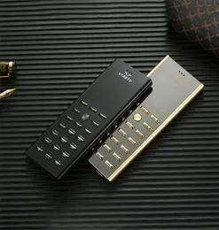 Luxury Metal Body Dual Sim Card Key Cell Phone Fashion Design V01 Small Mini Card 2G GSM Senior Bar Thin Golden Signature Mobile P7820070
