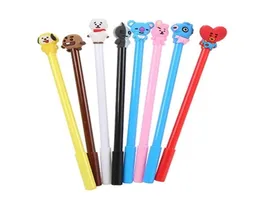 40 PCE Cartoon Dog Gel Ink Gift Student Office Supplies Test Söt Kawaii Stationery Animal Pen 2103306140728