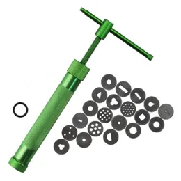 Outras ferramentas de cozinha 50set 3 cores sobremesa acessórios extrusoras de argila verde scpture gun pasta de açúcar extrusora fondant bolo sn4427 drop dhpvc