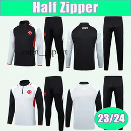 ESPNSPORT 23 24 CR VACO DA GAMA HALV ZIPPER Training Clothe Soccer Jerey Paulinho Riquelme Robson Maicon Alex Teixeira Gabriel Pec Lucas Piton Football Shirt