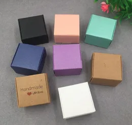 30 Pcs 4x4x25cm Kraft Paper Gift Box For Wedding birthday And Christmas Party Gift Ideas good Quality For Cookie candy jllSfH7885355