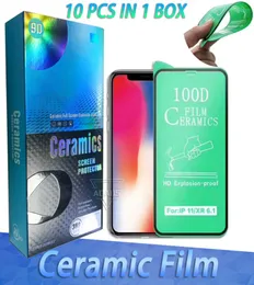 100D Screen Screen Protector Film Soft Clear Emplosion شفافًا لـ iPhone14 13 Pro Max 12 Mini 11 XS XR 8 7 Plus مع البيع بالتجزئة 2642115