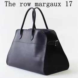 The Row Margaux 17 Terrasse Tote Shopping Bag Margaux15 Mujeres de cuero real Cross Body Hombro Bolsos de diseñador de lujo para hombre Bolso de embrague Fin de semana Messenger Beach Bag